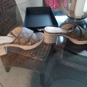 Brand new coach wedges